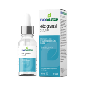 Göz Çevresi, Hyaluronik Asit ve Dunaliella Salin Özlü Göz Çevresi Bakım Serumu 30 ml - Biodestek
