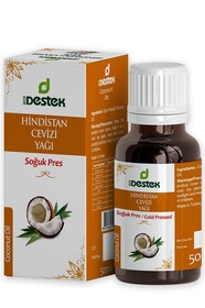 Hindistan Cevizi Yağı (Soğuk Pres) 50 ml - Destek