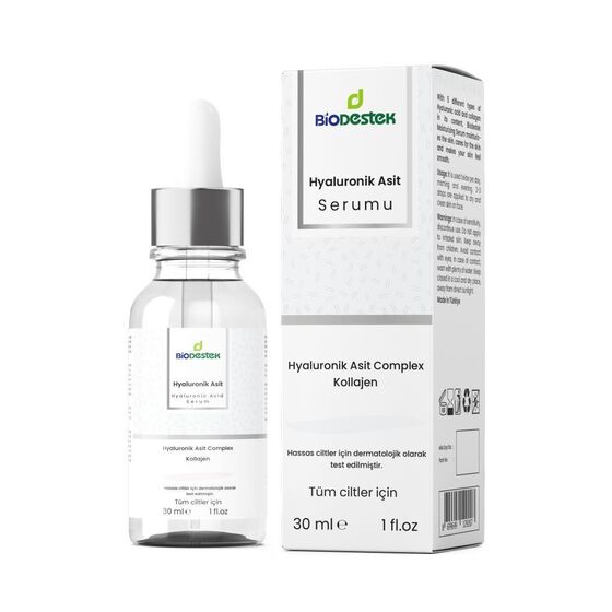 Hyaluronik Asit Nemlendiricili Cilt Bakım Serum 30 ml