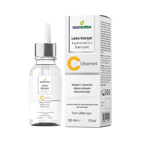 Leke Karşıtı, Aydınlatıcı C Vitaminli Cilt Bakım Serumu 30 ml - 1
