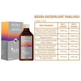 Multiva Denka / Ginkgo, Biberiye ve Üzüm Çekirdeği Ekstraktı İçeren Takviye Edici Gıda 250 ml - 3