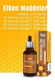 Hud Propolis Damla 50 ML – Su Bazlı Propolis Ekstraktı - 3