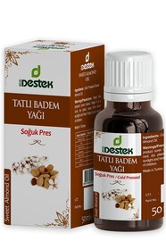 Destek - Tatlı Badem Yağı (Soğuk Pres) 50 ml