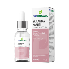 Yaşlanma Karşıtı, Kolajen Cilt Bakım Serumu 30 ml - Biodestek